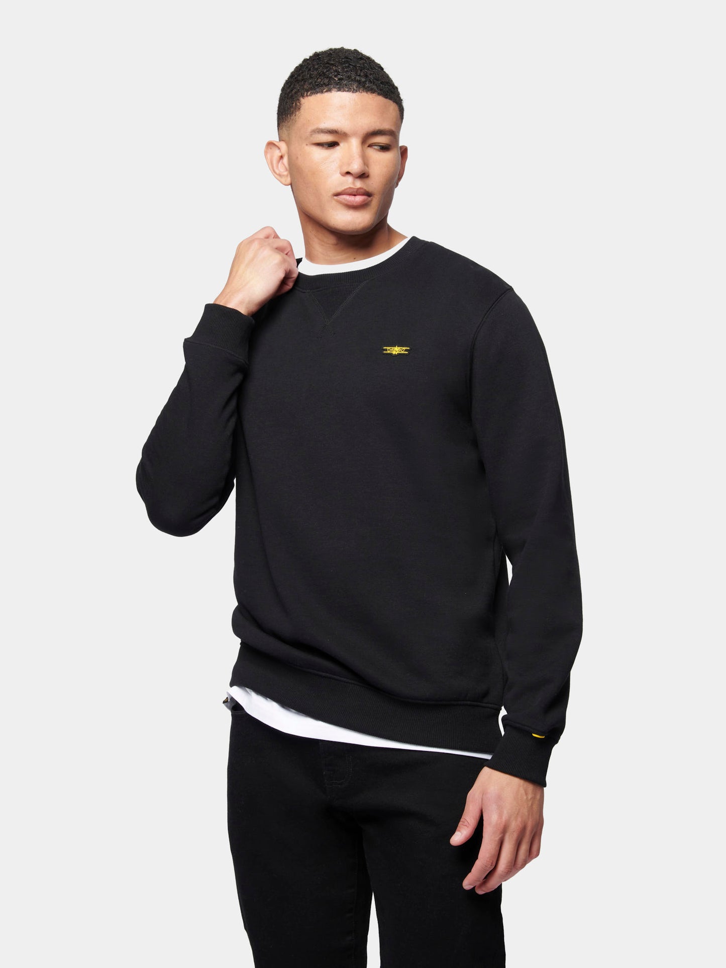 Flyers Mens Crew Neck Sweatshirt Black