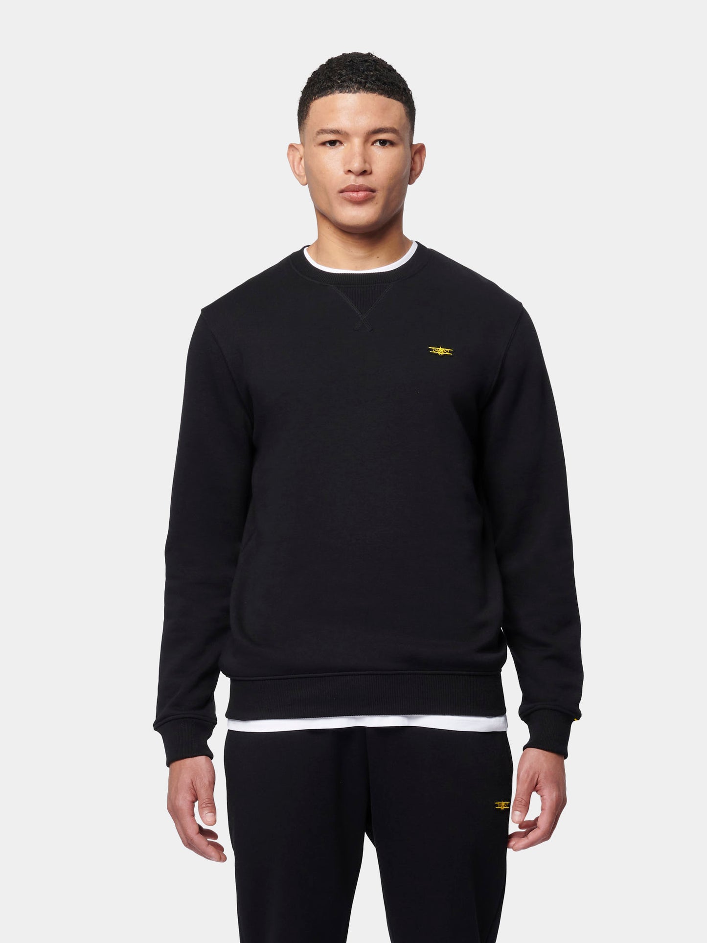 Flyers Mens Crew Neck Sweatshirt Black