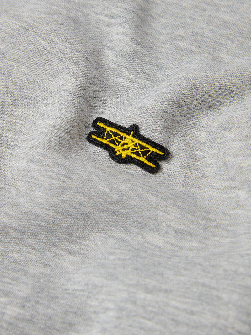 Flyers Mens Crew Neck Sweatshirt Vintage Grey Heather