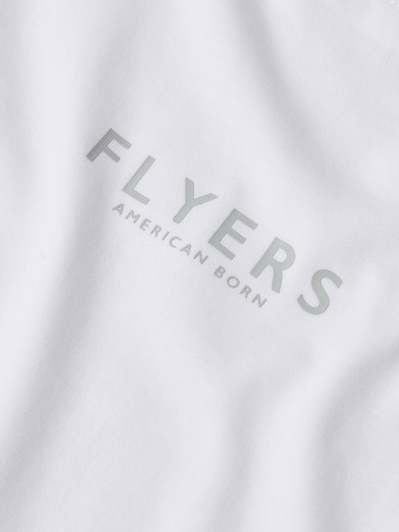 Flyers Mens Print T-Shirt Bright White