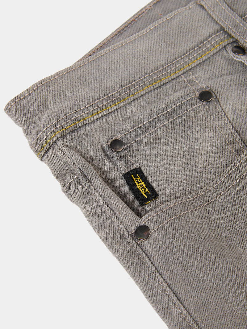 Flyers Mens Straight Fit Jeans Grey Wash