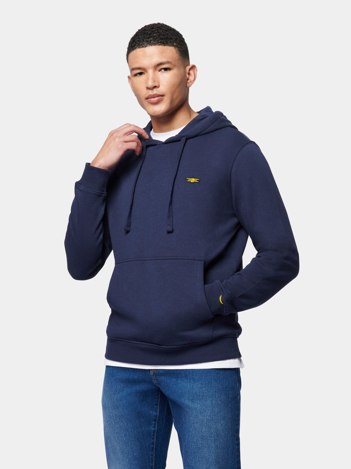 Flyers Mens Hoodie Navy Blue