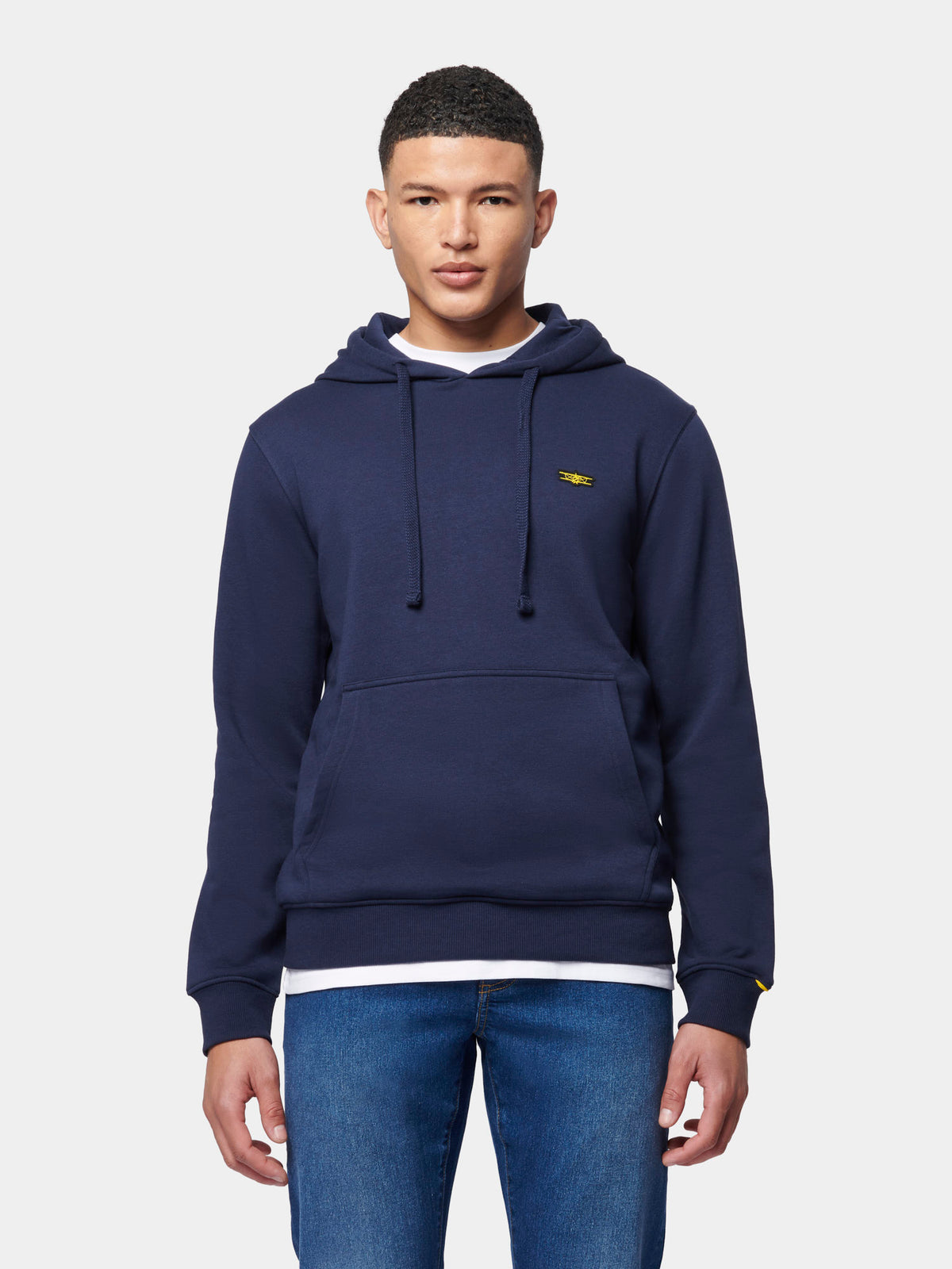 Flyers Mens Hoodie Navy Blue