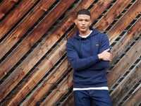 Flyers Mens Hoodie Navy Blue