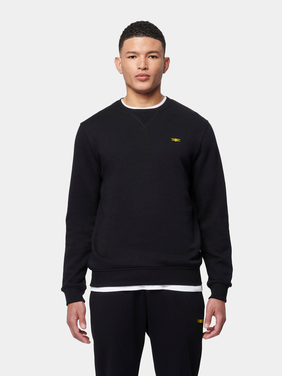 Flyers Mens Crew Neck Sweatshirt Black