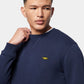 Flyers Mens Crew Neck Sweatshirt Navy Blue