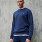 Flyers Mens Crew Neck Sweatshirt Navy Blue