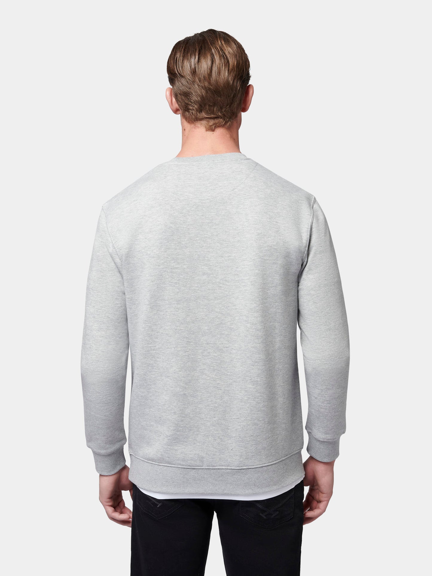 Flyers Mens Crew Neck Sweatshirt Vintage Grey Heather