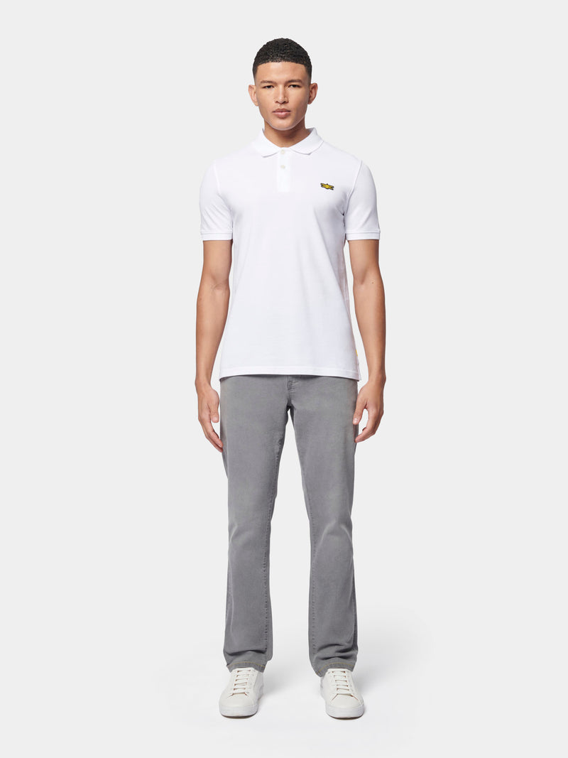 Flyers Mens Polo Shirt Bright White