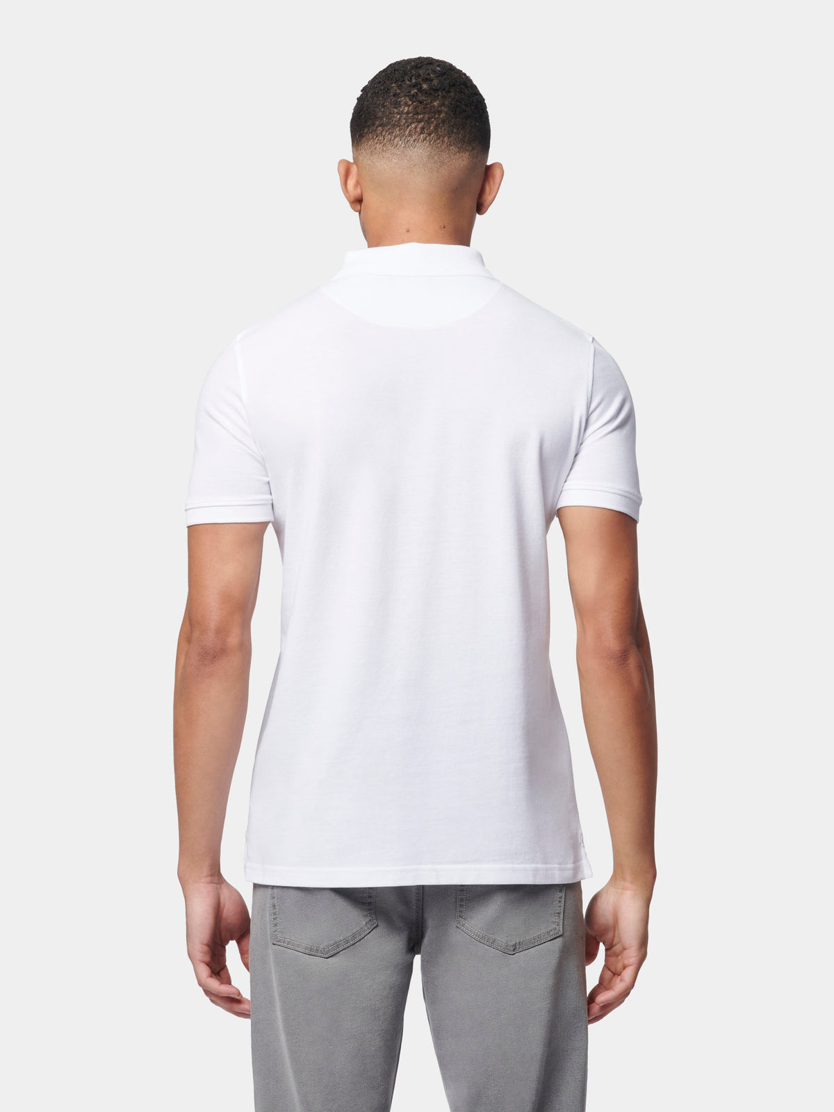 Flyers Mens Polo Shirt Bright White