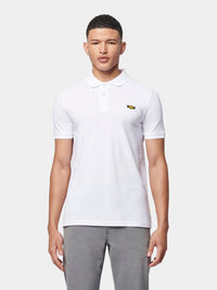 Flyers Mens Polo Shirt Bright White