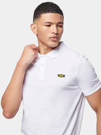 Flyers Mens Polo Shirt Bright White