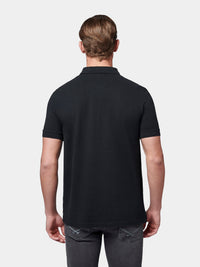 Flyers Mens Polo Shirt Black