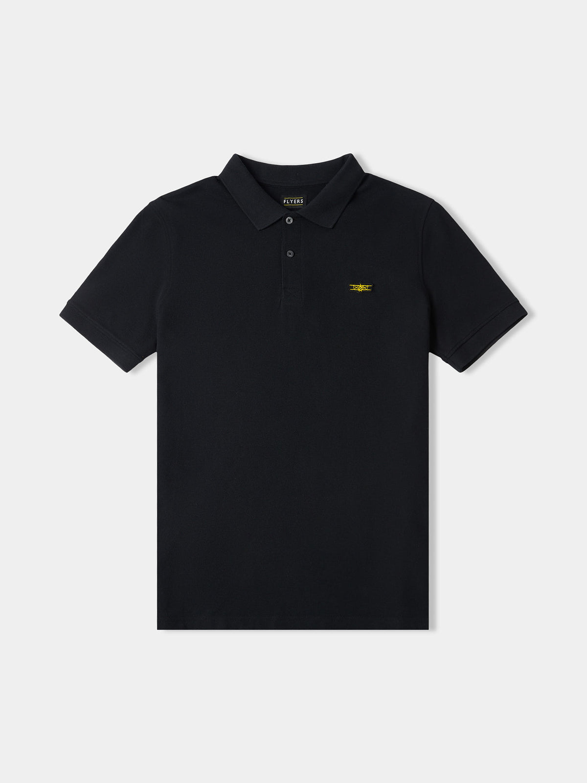 Flyers Mens Polo Shirt Black