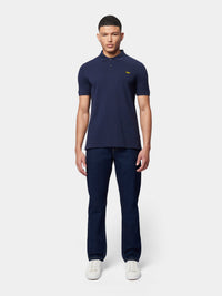 Flyers Mens Polo Shirt Navy Blue
