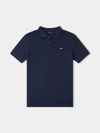 Flyers Mens Polo Shirt Navy Blue