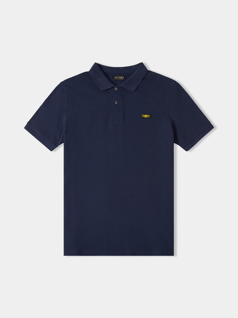 Flyers Mens Polo Shirt Navy Blue