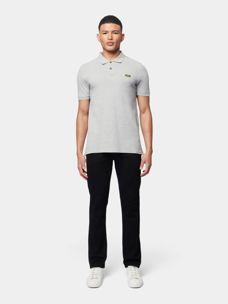 Flyers Mens Polo Shirt Vintage Grey Heather