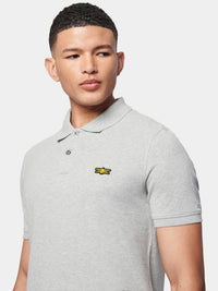 Flyers Mens Polo Shirt Vintage Grey Heather