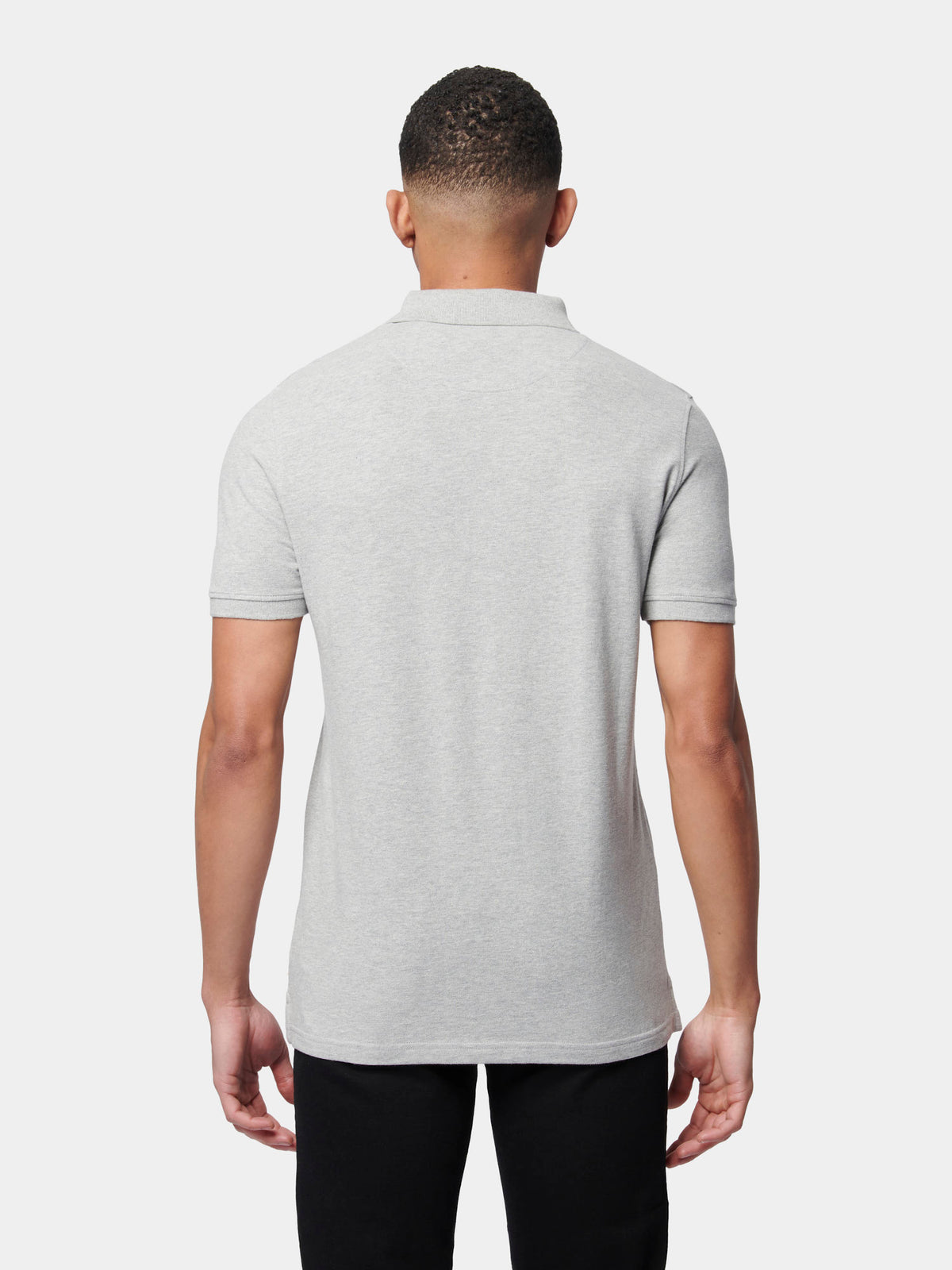 Flyers Mens Polo Shirt Vintage Grey Heather