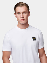 Flyers Mens Textured Collar T-Shirt Bright White