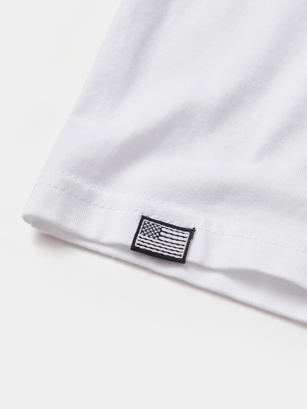 Flyers Mens Textured Collar T-Shirt Bright White