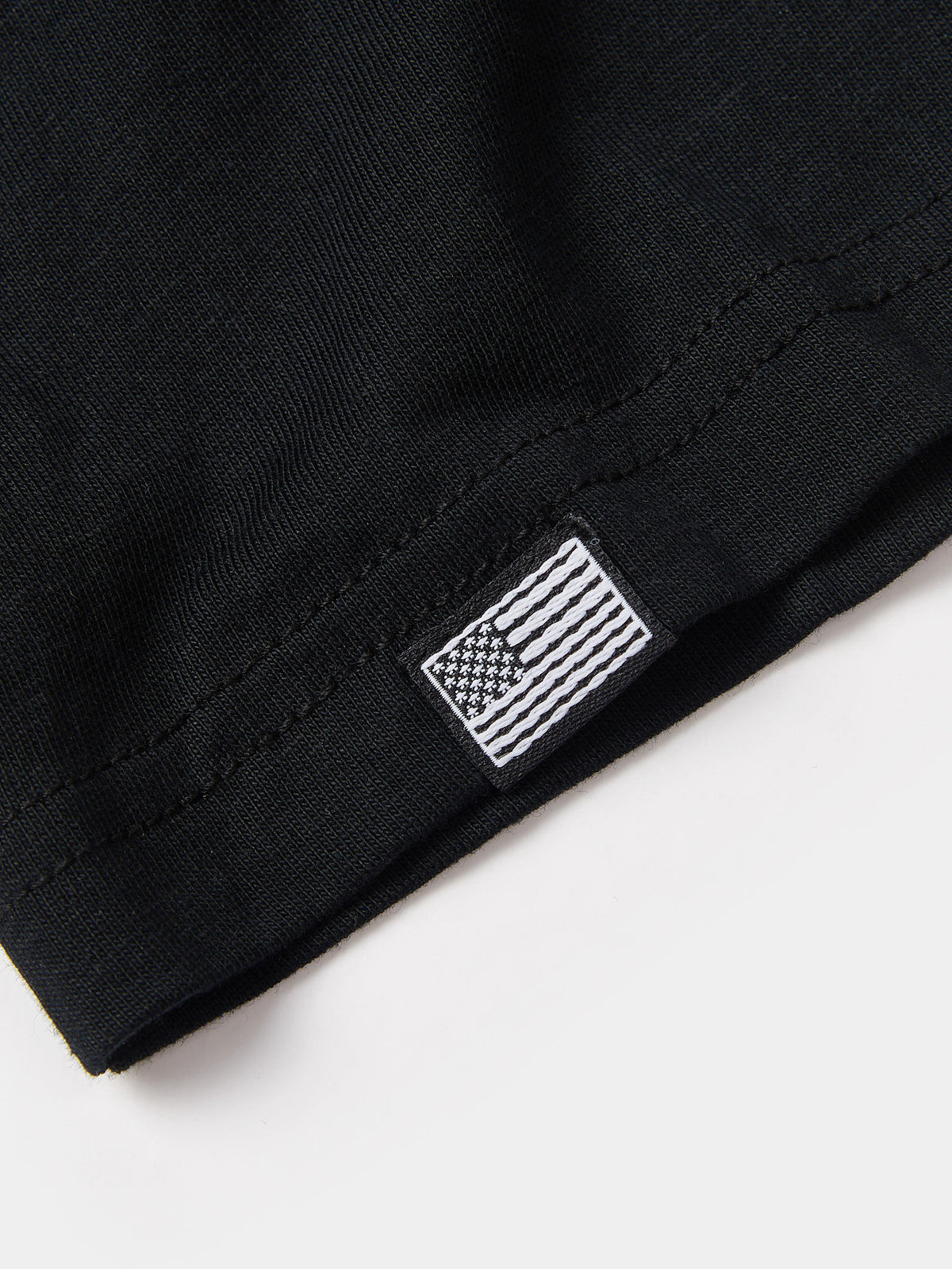 Flyers Mens Textured Collar T-Shirt Black