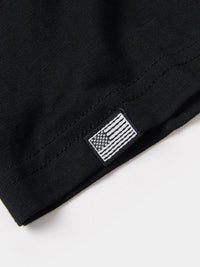 Flyers Mens Textured Collar T-Shirt Black