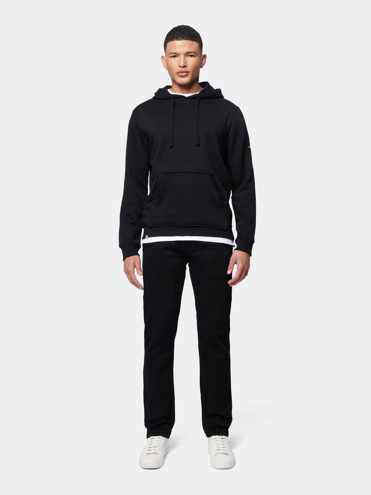 Flyers Mens Loose Fit Hoodie Black