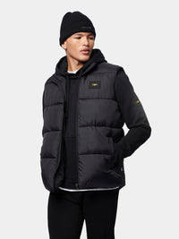 Flyers Mens Wide Baffle Gilet Black