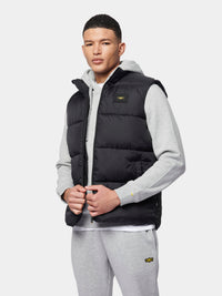 Flyers Mens Wide Baffle Gilet Black