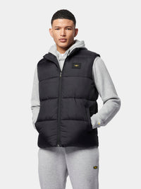 Flyers Mens Wide Baffle Gilet Black