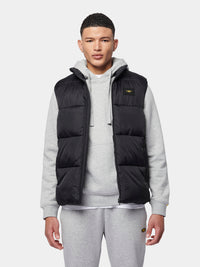 Flyers Mens Wide Baffle Gilet Black