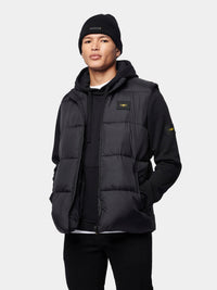 Flyers Mens Wide Baffle Gilet Black