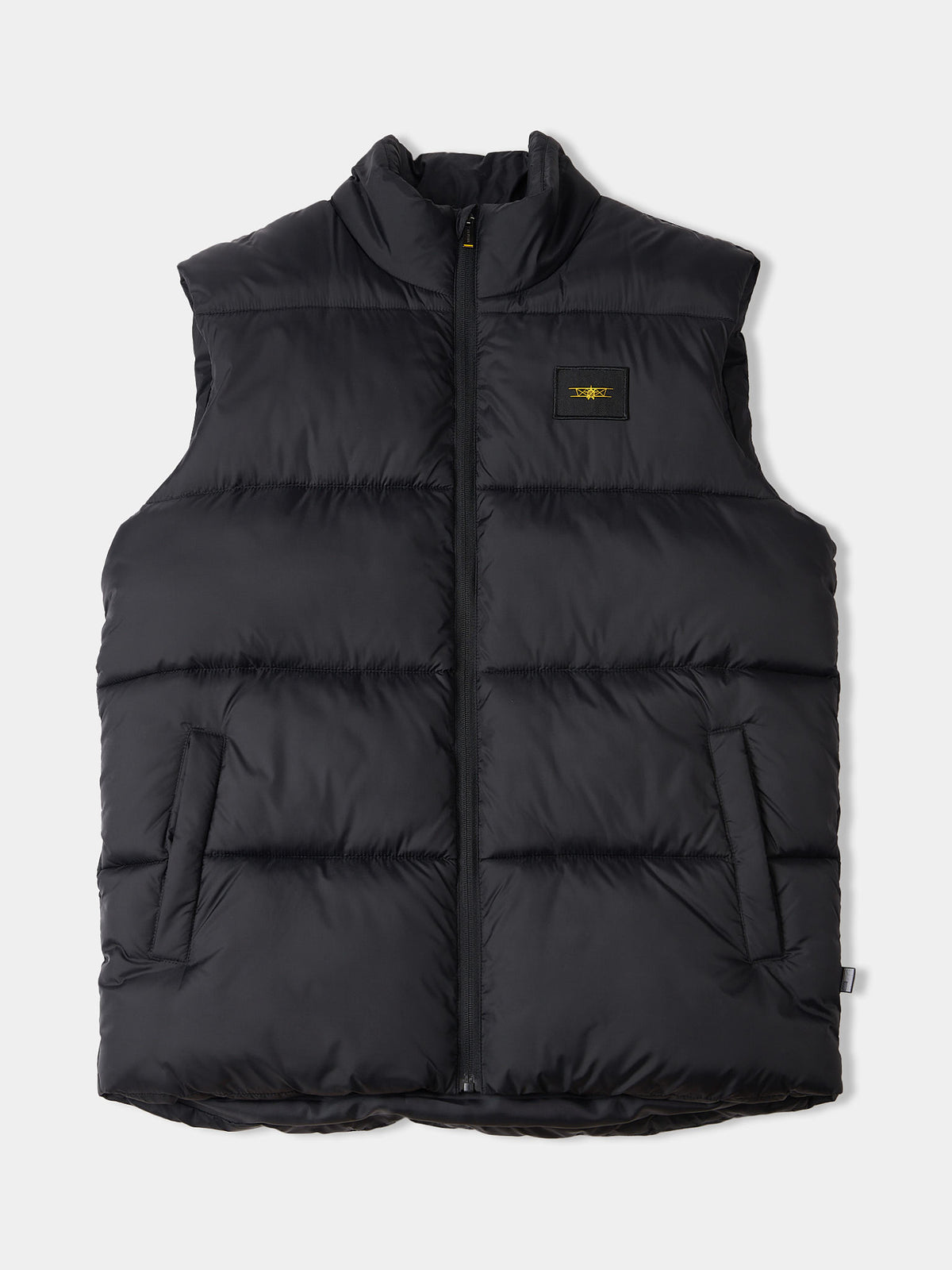 Flyers Mens Wide Baffle Gilet Black