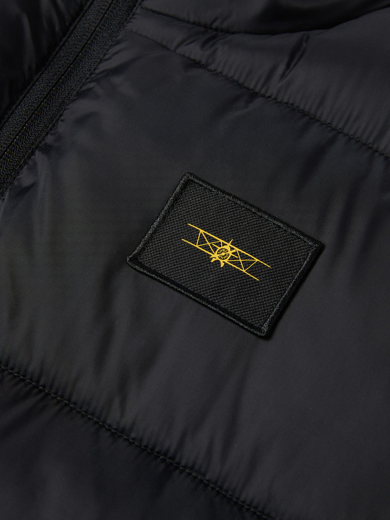 Flyers Mens Wide Baffle Gilet Black