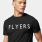 Flyers Mens Text T-Shirt Black