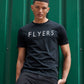 Flyers Mens Text T-Shirt Black