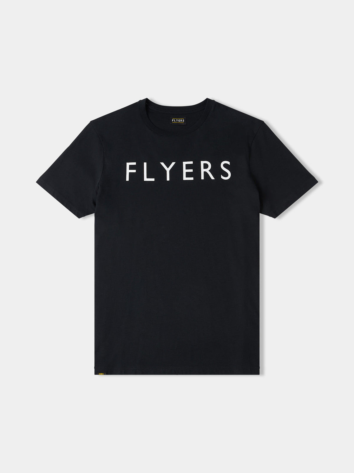 Flyers Mens Text T-Shirt Black