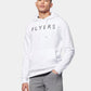 Flyers Mens Text Hoodie Bright White