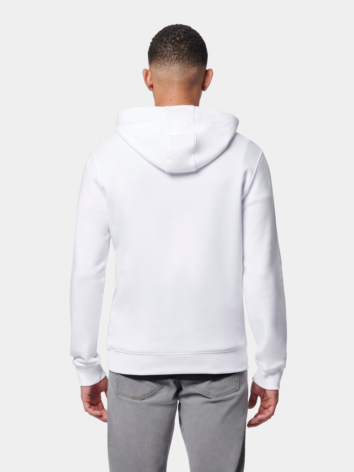 Flyers Mens Text Hoodie Bright White