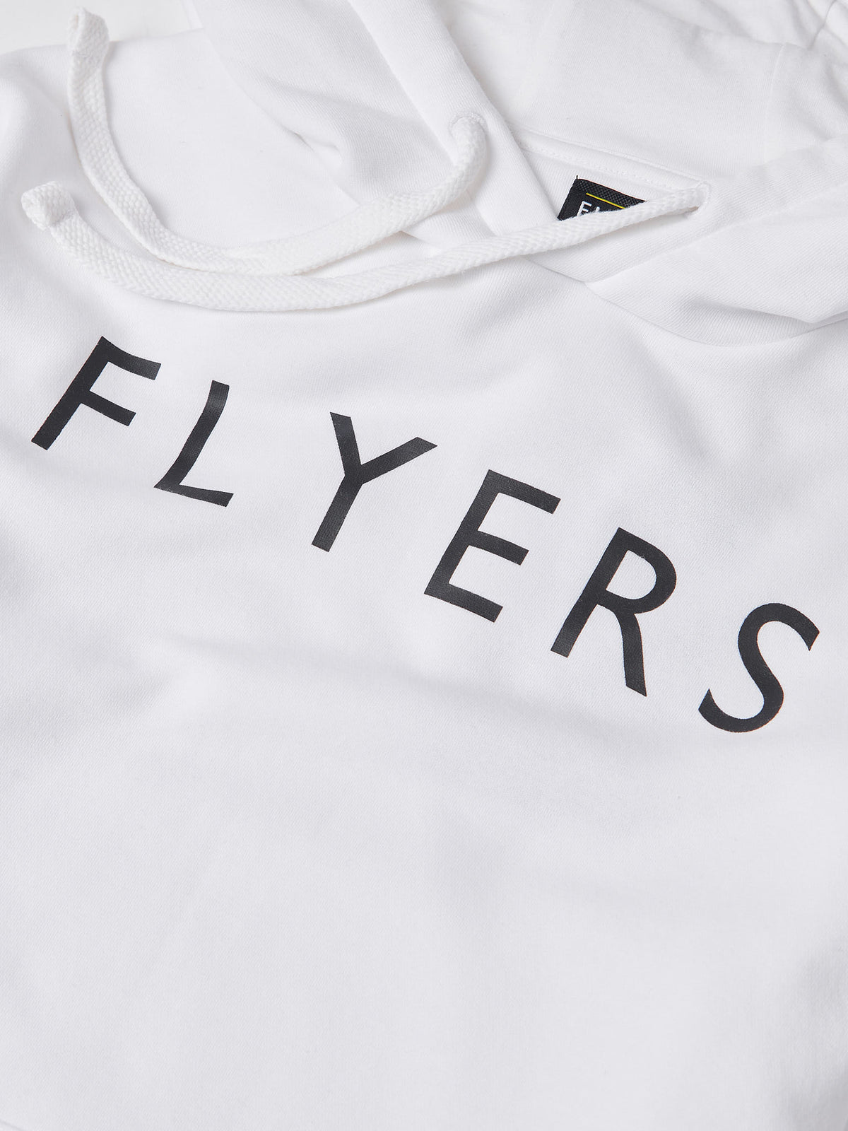 Flyers Mens Text Hoodie Bright White