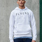 Flyers Mens Text Hoodie Bright White