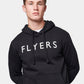 Flyers Mens Text Hoodie Black