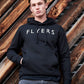 Flyers Mens Text Hoodie Black