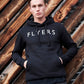 Flyers Mens Text Hoodie Black