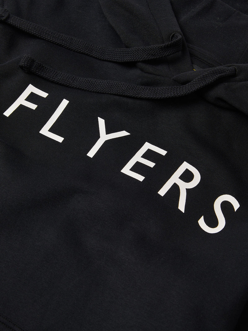 Flyers Mens Text Hoodie Black