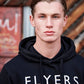 Flyers Mens Text Hoodie Black