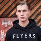 Flyers Mens Text Hoodie Black