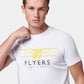 Flyers Mens Plane T-Shirt Bright White